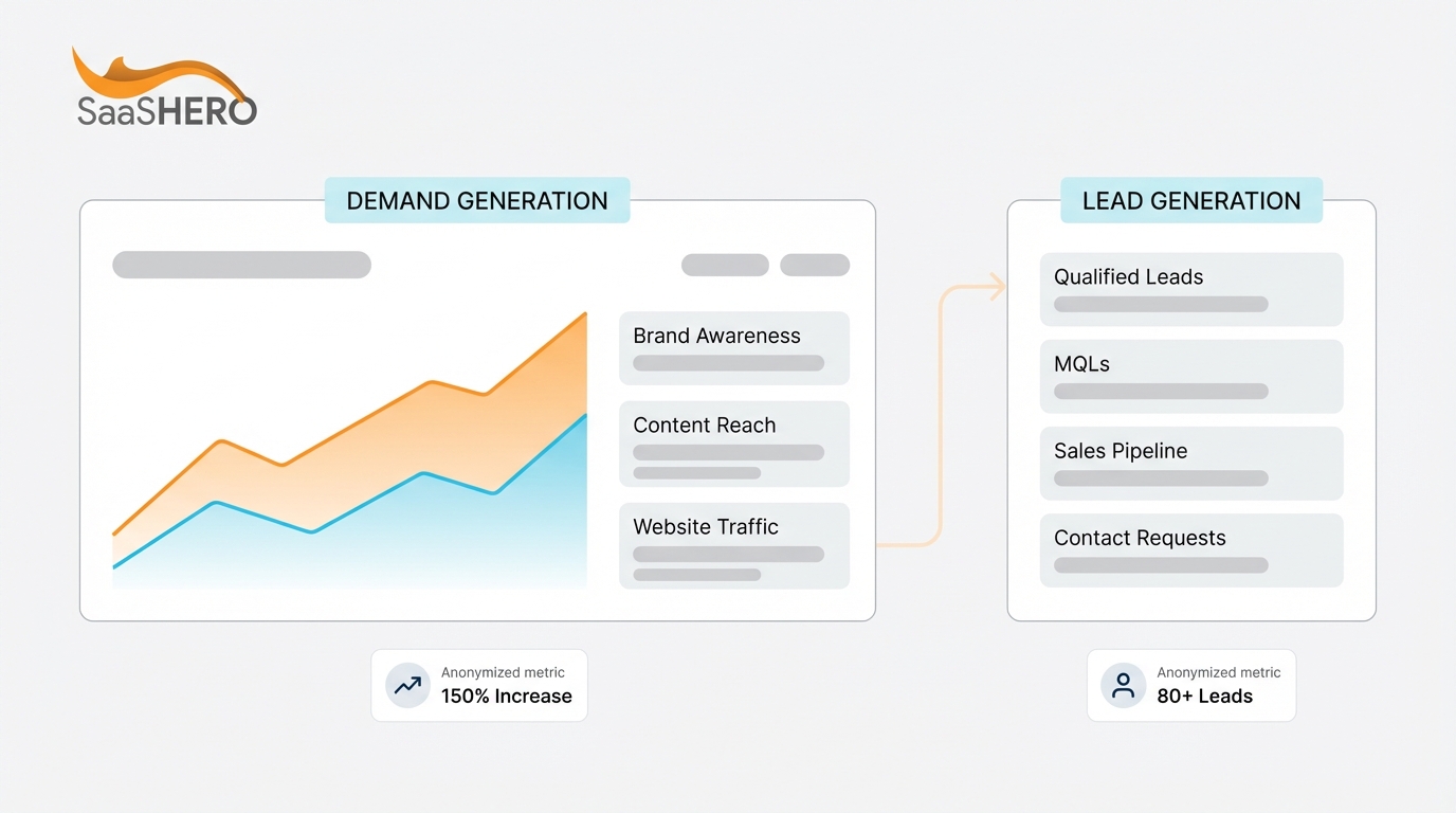 Demand Generation vs Lead Generation for B2B SaaS