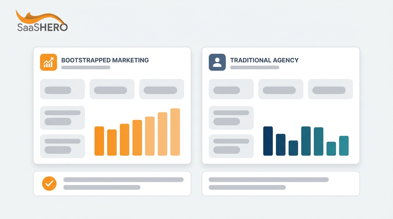 Bootstrapped Marketing vs Traditional Agency for B2B SaaS