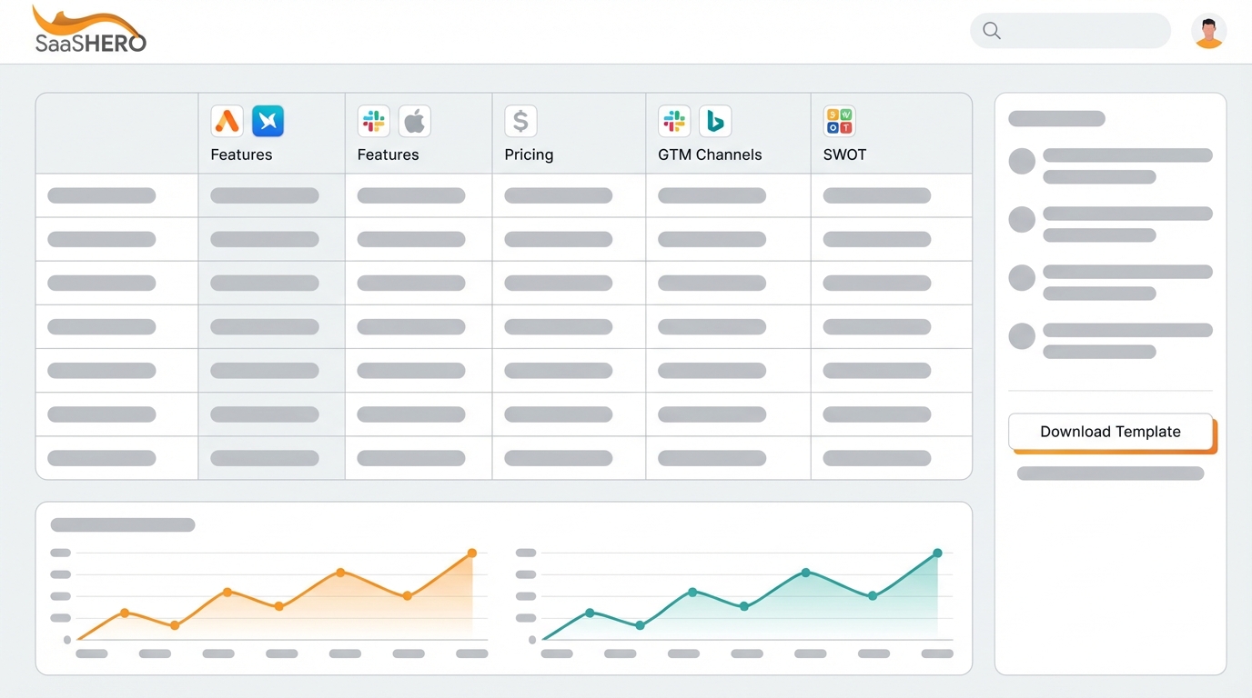 Free SaaS Competitor Analysis Template - Download Now