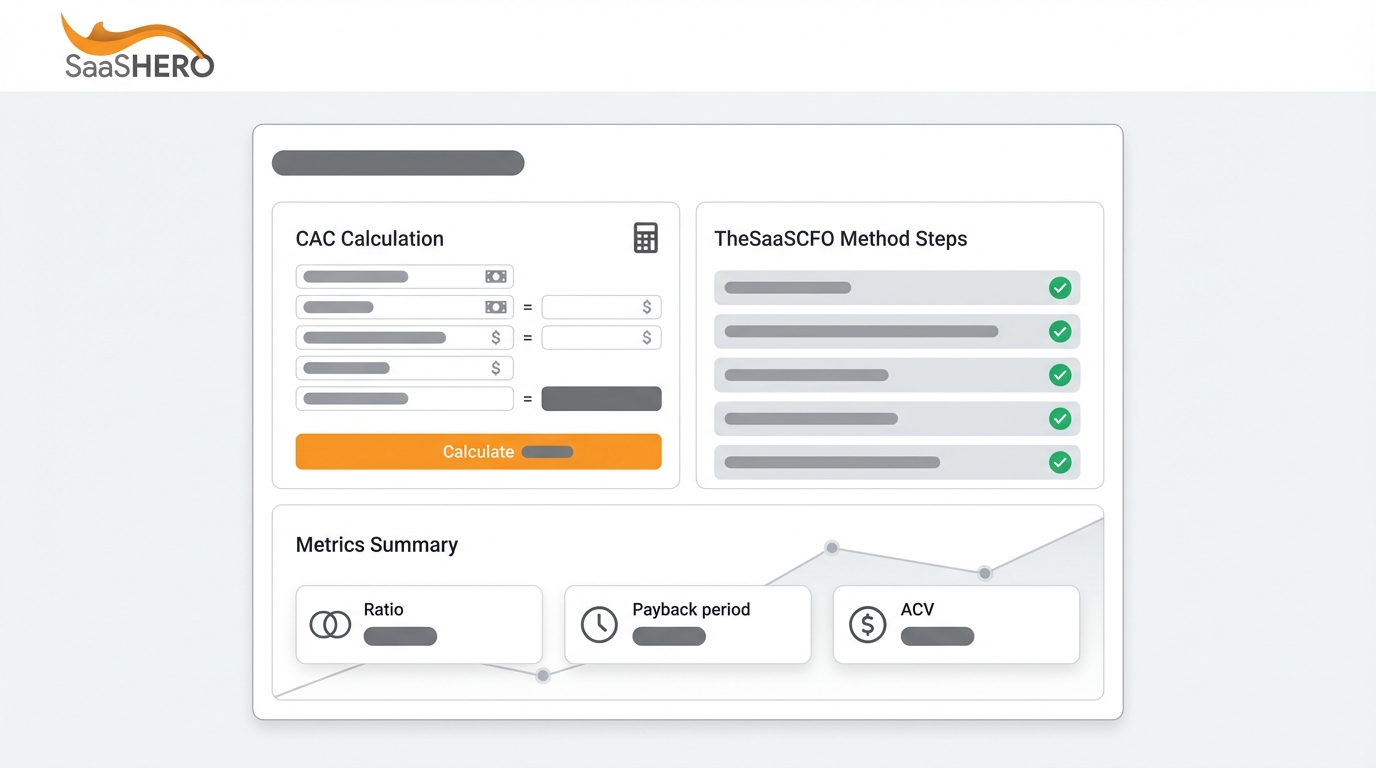 How to Calculate SaaS CAC Correctly: TheSaaSCFO Method