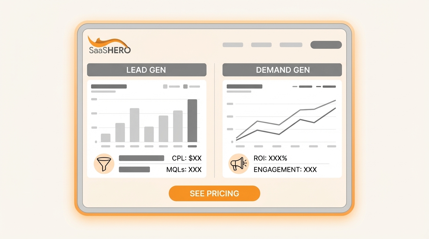 B2B SaaS Lead Gen vs Demand Gen: Transparent Pricing 2026