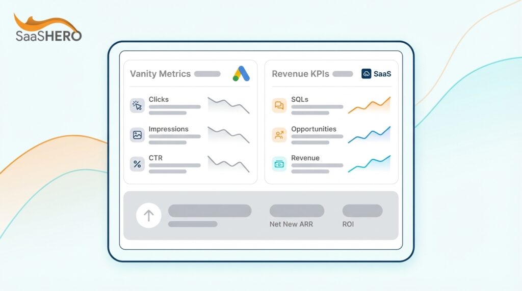 Google Ads Vanity Metrics vs Revenue KPIs for SaaS Growth