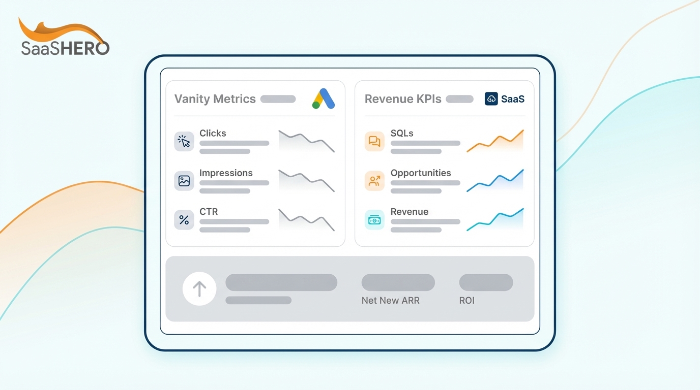 Google Ads Vanity Metrics vs Revenue KPIs for SaaS Growth