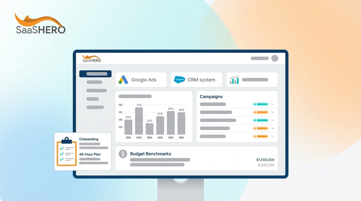 Google Ads Agency Quick Onboarding: 48-Hour SaaS Checklist