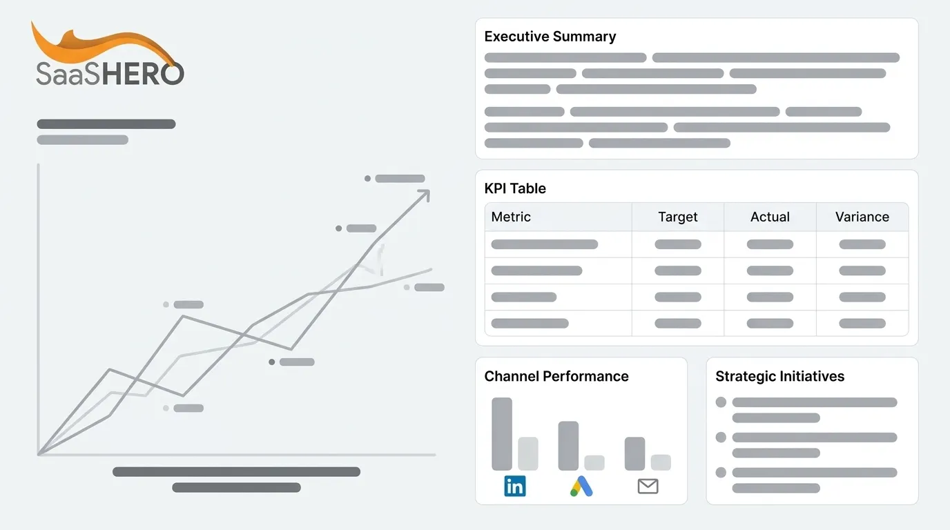 Board-Ready Marketing Report: Example & KPIs